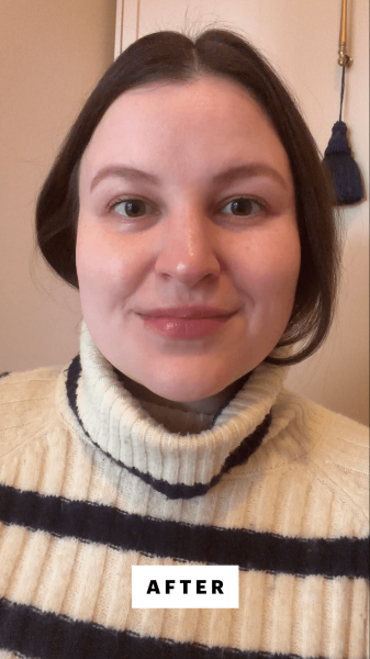 Singh after applying the Kevyn Aucoin The Volumizing Mascara